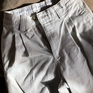 Boy’s Covington beige front pleated khaki  pants 14 slim